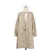 かっぽう着 オシャレ 通販 割烹着 スモック エプロン かぶり かぶる かぶりエプロン レディース 女性 保育士 介護士 おしゃれ 可愛い 大人 かわいい 長袖 シンプル 花柄 フラワー お洒落 ワンマイルウェア ゆったり 体型カバー キッチンファブリック