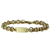 アルマーニエクスチェンジ ブレスレット メンズ レディース ゴールド ステンレス A|X ロゴ チェーン ユニセックス アクセサリー 誕生日 記念日 プレゼント ギフト ARMANI EXCHANGE 並行輸入品 成人 卒業 入学