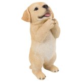 置物 犬 おねだりラブラドールレトリバー 高さ21.4cm woobia ウービア いぬ リアル かわいい おしゃれ 玄関 インテリア オブジェ ガーデン ラブラドール 動物 癒し 棚 北欧 プレゼント ギフト 新築祝い 犬好き