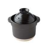 直火専用 ご飯炊き 土鍋 美濃焼 1合炊き 日本製  耐熱 直火対応 黒 ブラック おしゃれ かわいい 1人暮らし 新生活 ソロキャンプ キャンプ 引っ越祝い 誕生日 ギフト プレゼント 陶器 ラッピング対応 ギフトカード対応