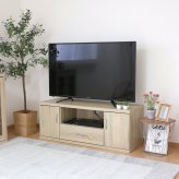 ラルゴ ワイドローボード オーク オーク・オークブラウン・オークホワイト 3色展開 テレビ台 リビング収納 テレビボード おしゃれ シンプル 新生活 家具 インテリア 不二貿易