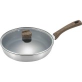 【直送】ダンチュウ Ｄａｎｃｈｕｕ ＩＨ対応 アルミ三層鋼ガラス蓋付きフライパン ２６ｃｍ [26-0284-085] ＤＡ－４９ フッ素樹脂加工 熱伝導 三層構造 ギフト プレゼント 贈り物 日本製