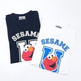 セサミストリート エルモ ユニセックスTシャツ(S) ホワイト アパレル