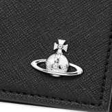 ヴィヴィアンウエストウッド 二つ折り財布（小銭入れなし） ヴィヴィアン Vivienne Westwood 財布 メンズ レディース ブラック VW4283 (5115003MM-S0021-N401) 【ラッピング無料 誕生日 お祝い プレゼント ギフト 贈り物】