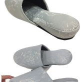 【6足セット】来客用スリッパ 業務用 柄物 ブルー ピンク グリーン 高級 ブランド 室内用 ミラショーン 受験 上品 ブランドスリッパ ホテル仕様 会社 医院用 来客用 新築お祝い ギフト プレゼント 送料無料