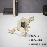 スピノサウルス 置時計 置き時計 恐竜 グッズ 木製 インテリア 雑貨 子供 男の子 プレゼント ギフト クラフト 工作 組立 ディスプレイ おしゃれ リアル 卓上 時計 セトクラフト