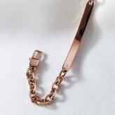 ハワイアンジュエリー ブレスレット つけっぱなし レディース 刻印 ステンレス 金属アレルギー ブランド 大人 プレート スクロール 波 ローズゴールドカラー ハワジュ 金アレ サージカルステンレス クリスマス 誕生日 記念日 母の日 プレゼント テラグラティア Terra-gratia【gbss132rg】単品