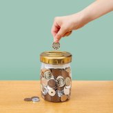 自動カウント貯金箱