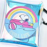 スヌーピー クリアマルチケース(SS) レインボー チルライフ SNOOPY
