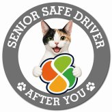 カーサイン 高齢者マーク SENIOR SAFE DRIVER ジャパニーズボブテイル マグネット 強力 直径13cm 肉球 日本製 車 ステッカー