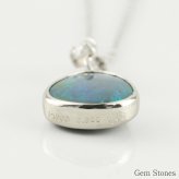 上質 ブラックオパール ネックレス 0.988ct ダイヤモンド プラチナ Pt900 ペンダント シンプル エレガント 上品 レディース 宝石 ダイヤ 一粒 一石 ジュエリー 10月 誕生石 プレゼント