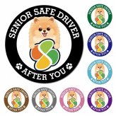 カーサイン 高齢者マーク SENIOR SAFE DRIVER ポメキー マグネット 強力 直径13cm 肉球 日本製 車 ステッカー