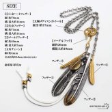 ステンレス フェザーネックレス インディアンジュエリー ペンダントネックレス メンズネックレス ゴールド シルバー 太角 あずきチェーン 細身 羽根 イーグル 精巧 立体的 男性 金属アレルギー対応