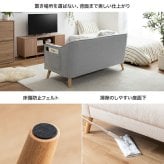 ソファ ソファー 2人掛け 二人掛け 幅130 コンパクト ポケット付き サイドポケット 収納 おしゃれ 北欧 韓国インテリア 丸み 一人暮らし ワンルーム アイボリー アイスグレー Sバネ ウレタン 組立式 リビング 省スペース 2P 耐荷重200kg