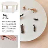 Noko　ミニテーブル　幅60 NKTB0349 完成品 テーブル シンプルスタイル ポップ 円形 アクリル キッズテーブル 子ども用 丸型 折りたたみ ローテーブル コンパクト メラミン天板幅60cm 奥行60cm 高さ27.5cm
