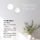 BF DECO 壁掛け丸ミラーSET W35/W28 BFMI0409 2点セット 直径35cm 直径28cm 2点セット ミラー 鏡 丸い 壁掛けミラー 玄関 円 直径38cm 直径28cm 飛散防止加工 ウォールミラー おしゃれ インテリア