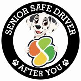 カーサイン 高齢者マーク SENIOR SAFE DRIVER ダルメシアン ステッカー シール 直径13cm 肉球 日本製 車