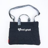 スヌーピー キルトショルダーバッグ(大) ブラック ルートート ROOTOTE SNOOPY 送料込み