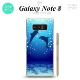 【SC01K】【スマホケース/スマホカバー】【ギャラクシー ノート8】SC01K スマホケース Galaxy Note8 SC-01K カバー ギャラクシー ノート8 イルカ A nk-sc01k-1001【メール便送料無料】