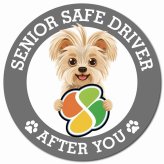 カーサイン 高齢者マーク SENIOR SAFE DRIVER ヨーチー マグネット 強力 直径13cm 肉球 日本製 車 ステッカー