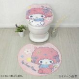 トイレマット フタカバー 2点セット マイメロディ マイスウィートピアノ 洗浄暖房用 サンリオ キャラクター グッズ トイレタリー トイレファブリック おしゃれ かわいい 新生活 ギフト サンリオ正規ライセンス品