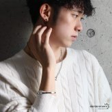 ステンレス 幅4mm 平打ちバングル シンプル 4カラー レディース メンズ ブレスレット 細身 オープン カフ ミニマル きれいめ カジュアル モード ユニセックス 重ね付け 手元 アクセサリー ペアコーデ 金属アレルギー対応