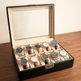正規品 ロイヤルハウゼン 腕時計 収納ケース 10本 牛革 時計ケース ウォッチケース コレクションケース 鍵付き ブラック メンズ レディース Royal hausen 成人 卒業 入学