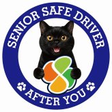 カーサイン 高齢者マーク SENIOR SAFE DRIVER ボンベイ ステッカー シール 直径13cm 肉球 日本製 車