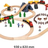 限定生産　BRIO (ブリオ) 2026年クリスマス限定レールセット 80000-145 [全66ピース] 専用ケース付き クリスマスプレゼント レールセット おもちゃ 木製レール　包装紙対応不可