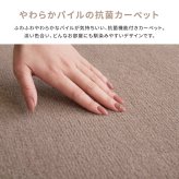 ラグ カーペット 敷き詰め シエロ 江戸間4.5帖 4.5畳 抗菌 防臭 カットパイル ペット 爪引っかかり防止 日本製