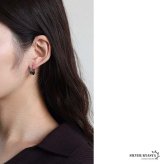 ステンレス フープピアス 槌目ピアス 不規則 凸凹 シンプルピアス ゴールド シルバー プチプラ メタル 小さめ セカンド キラキラ 両耳2点 レディース 女性 金属アレルギー対応 イヤリング