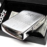 ZIPPO アーマー Lineage 1932 Vertical ジッポ ライター おしゃれ エングレービング サテンシルバー 縦ライン 彫刻 ロゴ かっこいい ギフト メンズ 渋い プレゼント