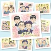 古希のギフトに、名前、日付、メッセージも記載可能。下書き確認あり。修正無料で納得の表情になるまで調整します。 似顔絵 ギフト 古希 名入れ プレゼント 贈り物 手描き 古希 記念 傘寿 長寿 おばあちゃん 祖父母 おじいちゃん 名入れ 修正無料 下書き確認 サプライズ 一生もの 宝物 親孝行 長寿祝い 古希 70歳 一生もの カラフル 結婚祝い 記念日 米寿祝い 大量注文 感激 白寿祝い 引っ越し