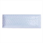 旅籠 長角皿 青白 31×11cm 380g  長角 プレート 網代 刺身皿 ホームパーティー おしゃれ インスタ映え 角皿 皿 食器 青白磁 陶器 日本製 美濃焼 和食器 小田陶器 食洗器対応 ギフトカード対応
