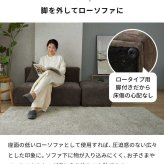 ソファー 2人掛け オットマン付き クッション付き ソファ 二人掛け カウチソファ コーナーソファ ローソファー 2P アームレス 肘なし コンパクト 一人暮らし ワンルーム はっ水 撥水 傷に強い 北欧 韓国インテリア おしゃれ 布製 コジー モノア