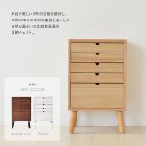 多段チェスト 5段タイプ ONCH-0043 幅36cm 木製 ネームプレート付き カラー リビング収納 書棚 収納棚 書庫 北欧 シンプル スタイル カフェ風 タモ アッシュ 突板 組み立て簡単 ファミリー 暮らし 新生活