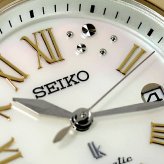 セイコー ルキア リバティ 自動巻き 腕時計 ブランド レディース 数量限定 替えベルト SEIKO LUKIA HEA005J アナログ ホワイトシェル ベージュ 白