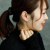 【ジュエリーの町 山梨甲府製】プラチナ フープピアス 細い 小さい PT900 幅1mm×直径13mm アレルギー対応  日本製 品質保証書 おすすめ 片耳 1個 かわいい