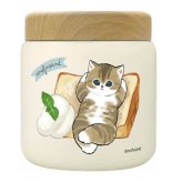 もふさんど モフサンド mofusand ステンレス スープポット 300ml 送料無料 53-2153 53-2154 53-2155 スープジャー アヒルにゃん ハムにゃん シフォンケーキにゃん お弁当 保温 保冷 木目蓋 真空二重構造 コンパクト かわいい ランチ 通勤 通学 アヒルにゃん