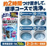 非塩素系 洗濯槽クリーナー プロ仕様 750g 無香料 強力発泡 酵素系 黒カビ カビ胞子除去率99.9％ 除菌 消臭 生乾き臭 生乾き 入れるだけ ワカメ 溶かす