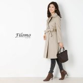 【1点限り】カシミヤ コート ベルト 付き レディース カシミヤ100％ レディース 婦人用 カシミヤ コート カシミア 女性用 カシミア きれいめ フォーマル 裏地 キュプラ グレージュ 冬 20代 30代 ギフト プレゼント 6F (4515-1r)