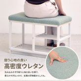 ブークレ ベンチシューズラックW60 ONES0252 ベンチラック 収納ベンチ 玄関収納 韓国スタイル ポップ 角型 スチール かわいい 新生活