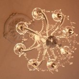照明 ライト シャンデリア 8灯 LED電球付き シーリング おしゃれ プリンセスホワイト お手軽シャンデリア8灯 天井 8畳 ロココ調 ヨーロピアン アンティーク 姫系