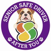 カーサイン 高齢者マーク SENIOR SAFE DRIVER ブルドッグ ステッカー シール 直径13cm 肉球 日本製 車