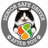 カーサイン 高齢者マーク SENIOR SAFE DRIVER キムリック ステッカー シール 直径13cm 肉球 日本製 車