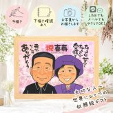 誕生日のギフトに、特別なお祝いに、特別な笑顔を贈れます。 喜寿祝い プレゼント 似顔絵 名入れ 手描き ギフト 贈り物 誕生日 お祝い 記念日 敬老の日 長寿 ご両親 祖父母 家族 名入れ 修正無料 下書き確認 実績多数 宝物 かわいい 一生もの 傘寿 宝物 喜寿祝い 77歳 大人数 快気祝い 披露宴 お祝いの品 初任給 大量注文 引っ越し 同窓会 クリスマス 応援 カラフル 還暦祝い