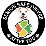 カーサイン 高齢者マーク SENIOR SAFE DRIVER ドゴアルヘンティーノ ステッカー シール 直径13cm 肉球 日本製 車