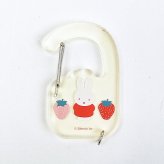 ミッフィー miffy アクリルカラビナ アイボリー キーホルダー STRAWBERRY&TULIP 日本製