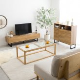 北欧風リビングキャビネット幅90cm 収納棚 チェスト マルチ リビングボード サイドボード 脚付き 大容量 引き出し 扉 コンパクト ナチュラル 木目調 PCテスク ブラウン ホワイト 家具インテリア