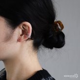 シルバー925 3連イヤーカフ ラインイヤーカフ 大ぶり ワイド 幅広 キラキラ ストーン ツイスト 片耳1点 レディース 女性 金属アレルギー対応フェイクピアス ノンホール イヤリング